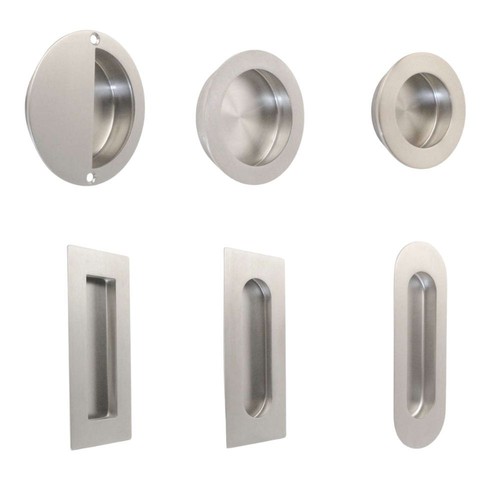 Flush pull recessed - recessed, sliding