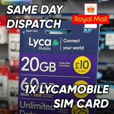 1x Lycamobile Pay As You Go