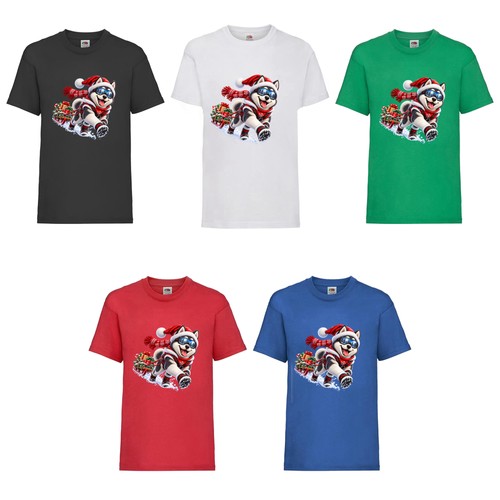 Husky kids christmas shirt - kids, t-shirt