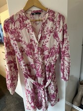 Zara Dress Size Small Pink White