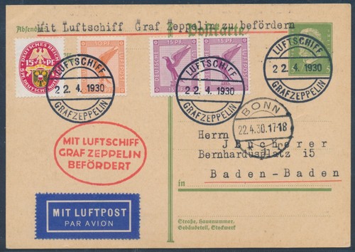 Zeppelin trip bonn 1930 - trip, to