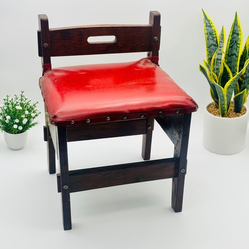 Vintage child chair red - chair, vinyl