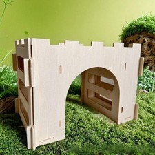 Wooden Rabbit Hay Feeder Food