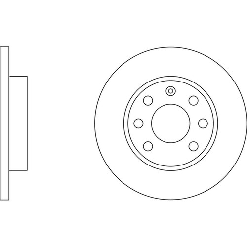 Brake discs solid for opel - for,