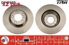 X2 PCS FRONT / BRAKE DISC