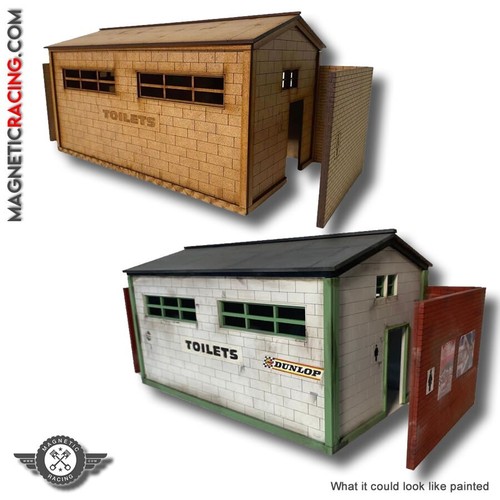 Scalextric slot car buildings - slot,
