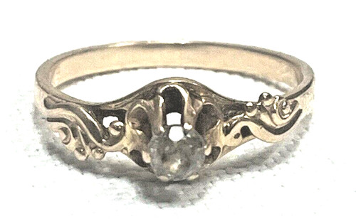 Vintage real solid 14k yellow - vintage,