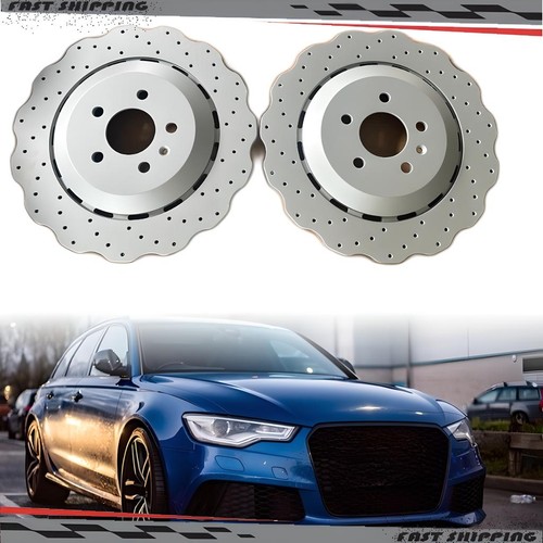 Rear drilled wavy brake - brake, discs
