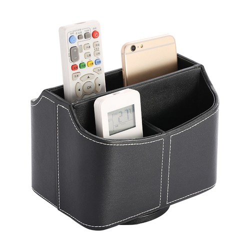 Leather remote control holder - leather,