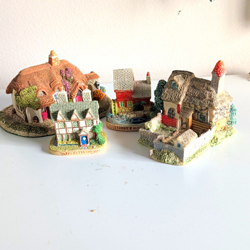 Lot resin miniature village - miniature,