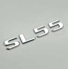 Silver Chrome SL55 Car Letter