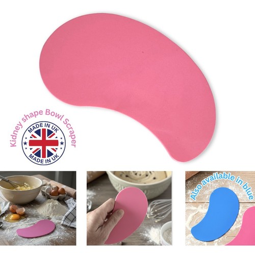 Pink flexible bowl scraper - pink,