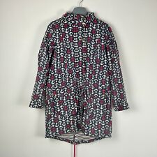 Boden Anchor Jacket Size UK 10 Navy Rain Coat Hooded Coastal Nautical Pockets