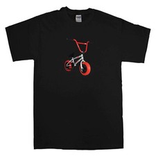 MINI ROCKER BIKE FREESTYLE WILDCAT RED SILVER MINI BMX KIDS T SHIRT MEDIUM