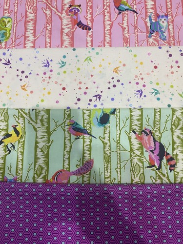 Tula pink forest animal hexy - tula,
