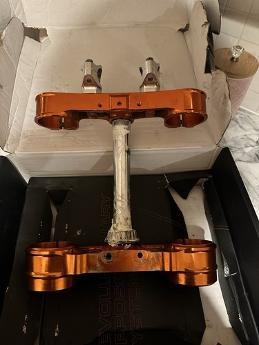 Ktm exc triple clamps - ktm, clamps/yokes