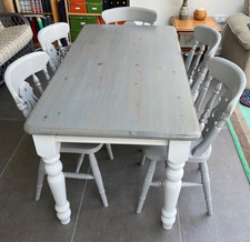 Farmhouse Dining Table and 5