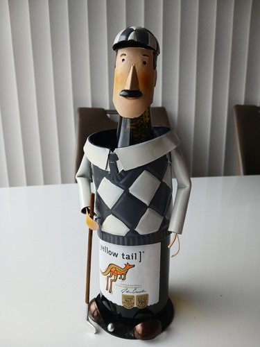 Metal wine bottle holder - metal,