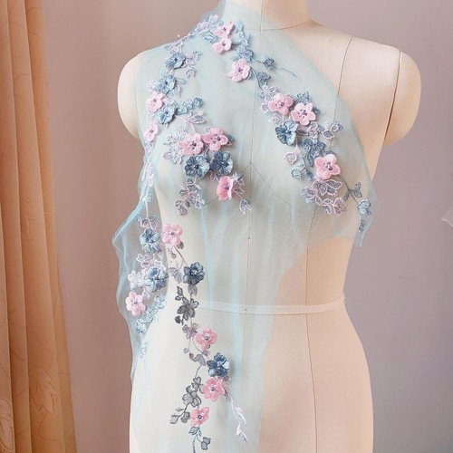 Blossom embroidery lace - blossom, 3d