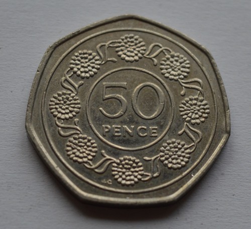 1988 gibraltar 50p - gibraltar, pence