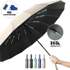16k Double Bones Large Umbrella Men Womens Windproof Compact Umbrellas Automatic