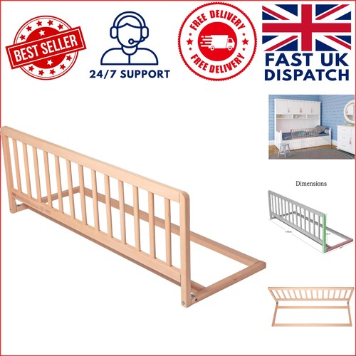 Natural wooden bed guard - natural,
