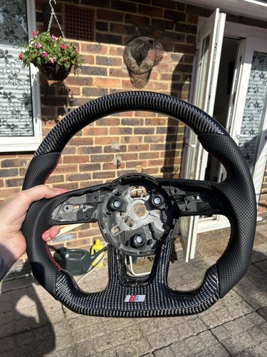 Audi carbon fiber steering - carbon,