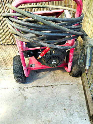 Petrol pressure washer used - pressure,