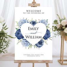 Wedding Welcome Sign, Heart