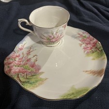 Blossom teacup and saucer made