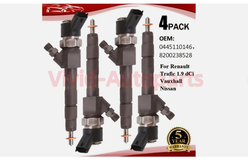 4xfuel injector for - for, renault