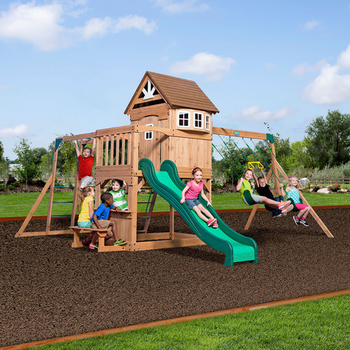 Backyard swing set - backyard,