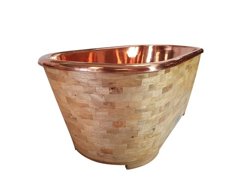 Copper bathtub rosebud - copper,