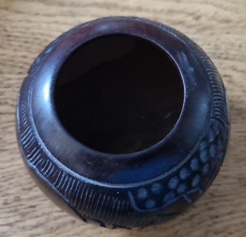 Hand carved engraved wooden - hand,
