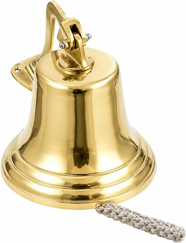 Large solid brass ship - 11",