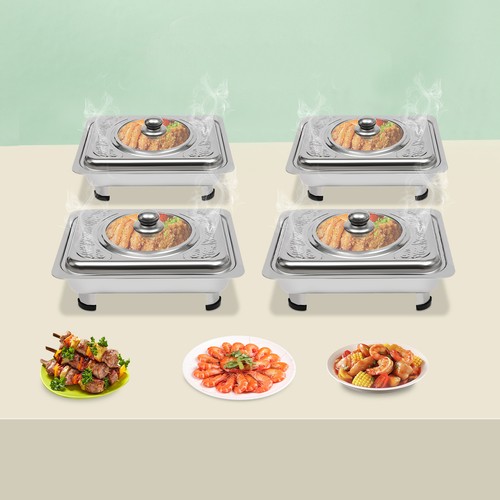4pcs buffet dish tray - tray, food