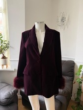 Zara Velvet Blazer With Faux