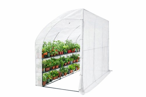 Lean walk greenhouse - lean-to, walk-in