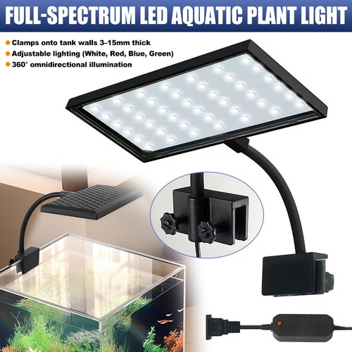 Aquarium light clip - clip-on, led
