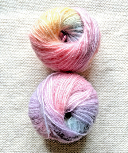 Balls 50g mohair wool yarn - x,