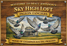 Pigeon Loft Brown Personalised