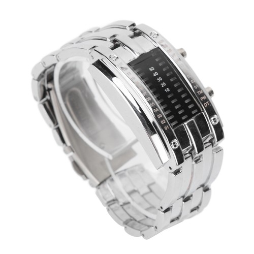 Led watch unique binary time - unique,