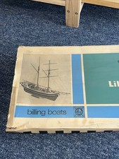 Vintage Billing Boats Lilla Dan Boat Balsa Wood Model Kit - Incomplete