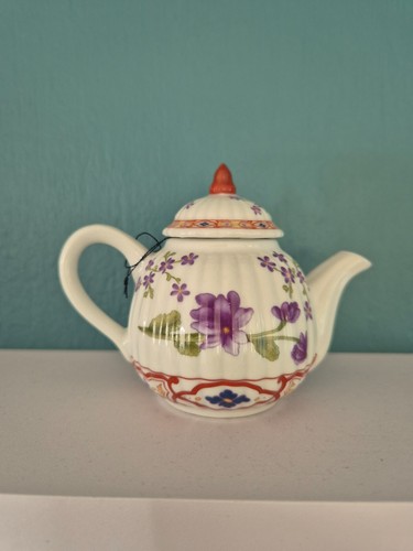 Porcelain art miniature teapot - porcelain,