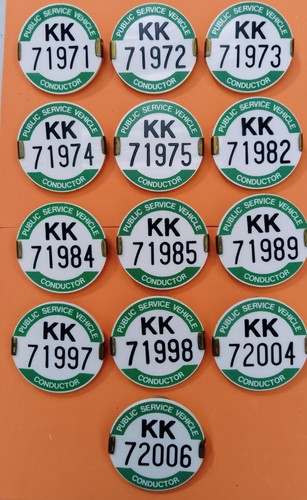 Psv pcv bus conductor badges - conductor,