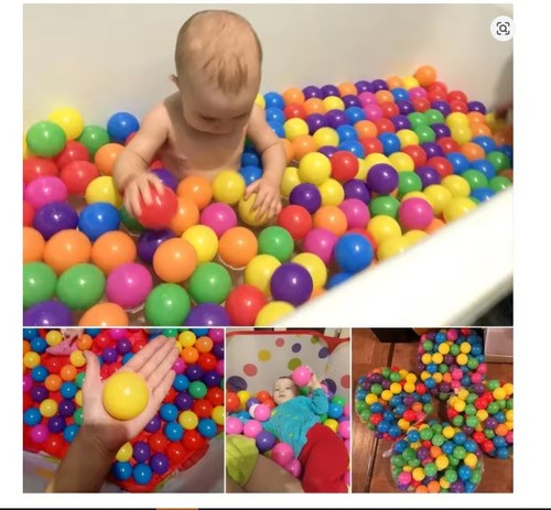 Colorful plastic ball - colorful,
