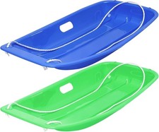 2 Piece Plastic Snow Sled for