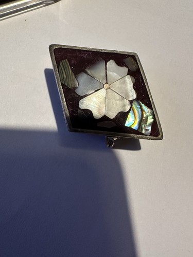 Vintage mexico alpaca pill box - vintage,
