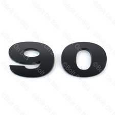 Raised 3D 90 Lettering Badge
