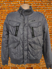 MENS NICKELSON SIZE UK MEDIUM GREY LIGHT PADDED ZIP JACKET COAT SOFTSHELL CASUAL